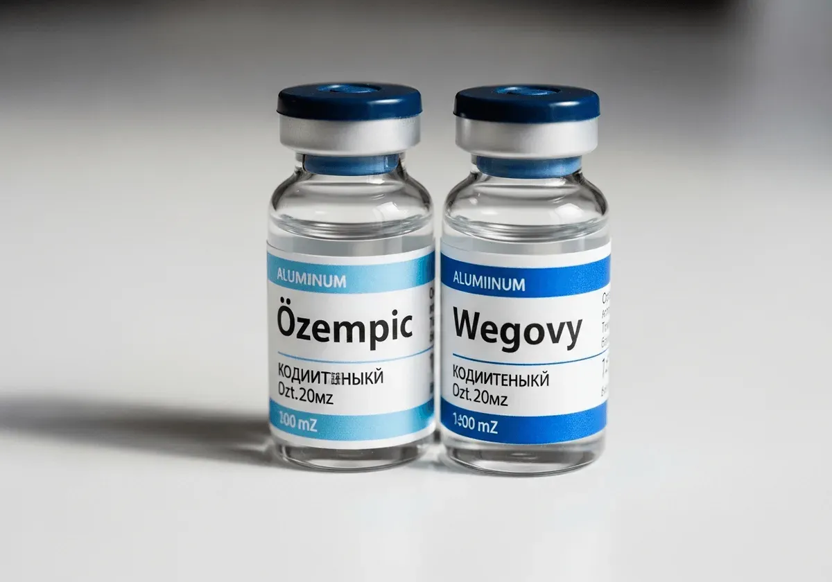 GLP-1 drug vials on table